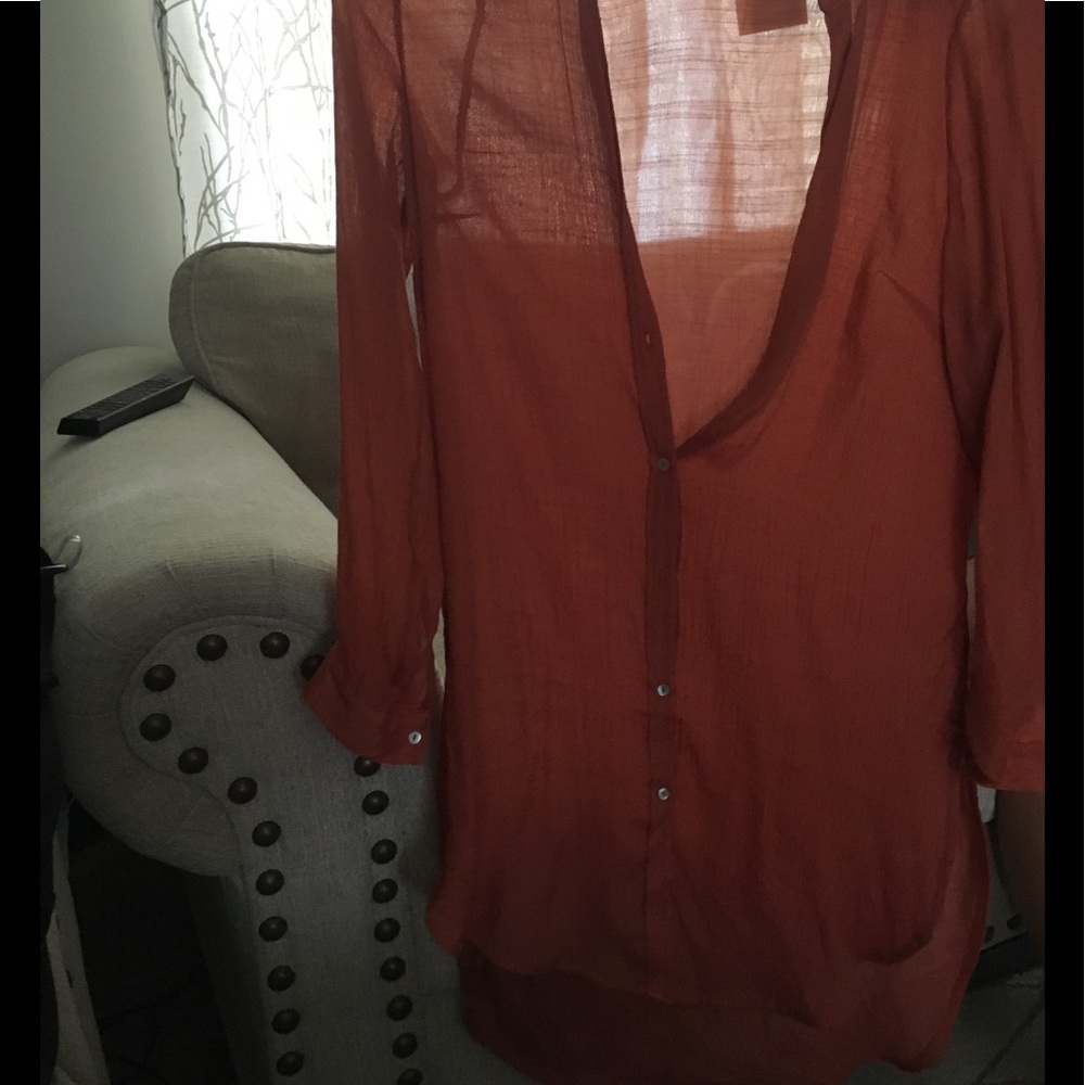 Burnt orange tunic